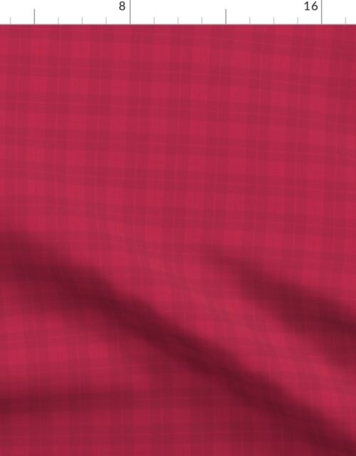 Weathered Viva Magenta Faded Tartan Small Size Fabric