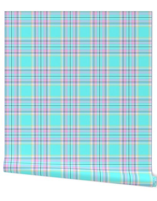 Royal Floridian Pastel Tartan Check Plaid Wallpaper