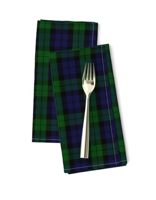 Military  Blackwatch Scottish Tartan Plaid Dinner Napkins