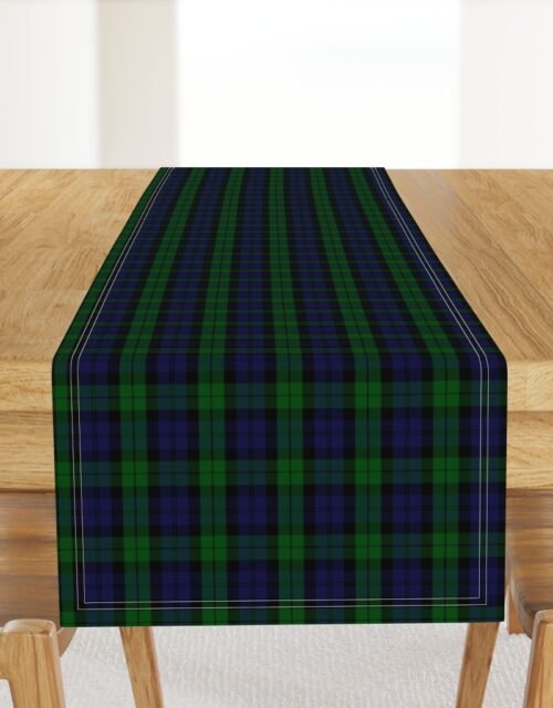 Military  Blackwatch Scottish Tartan Plaid Table Runner