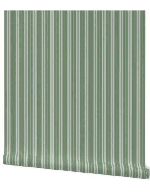 Loden Frost  and Green Autumn Winter 2022 2023 Color Trend Mattress Ticking Wallpaper