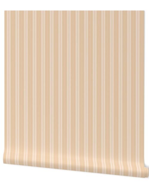 Autumn Blonde  and Beige Autumn Winter 2022 2023 Color Trend Mattress Ticking Wallpaper