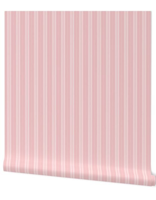 Strawberry Cream Pink on Pink Autumn Winter 2022 2023 Color Trend Mattress Ticking Wallpaper