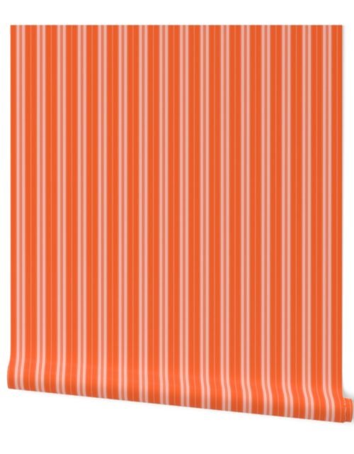 Dragon Fire Orange on Orange Autumn Winter 2022 2023 Color Trend Mattress Ticking Wallpaper