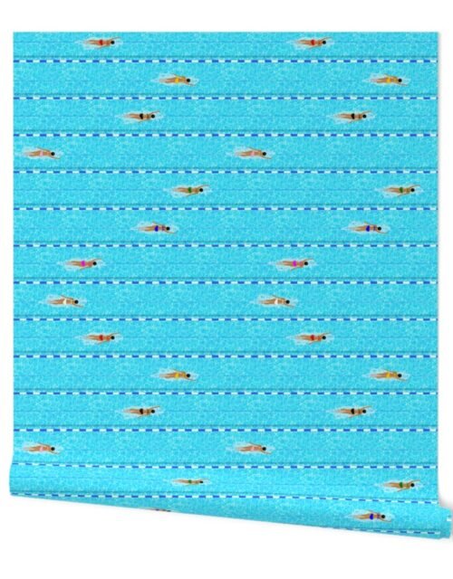 Swimming Pool Horizontal Lane Laps Adult Swim Wallpaper