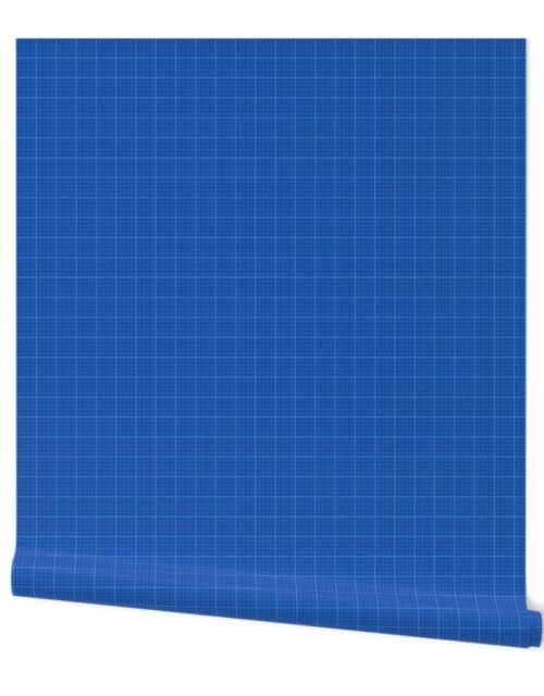 Architectural Blueprint Design Lined Grid Wallpaper