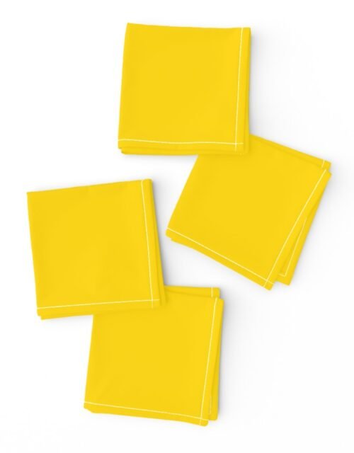 California Yellow Official State Solid Color Cocktail Napkins