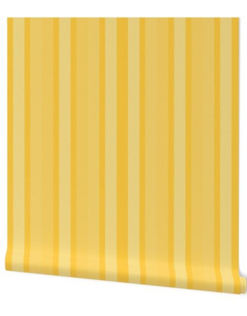 Large Buttercup Shades Modern Interior Design Stripe Wallpaper