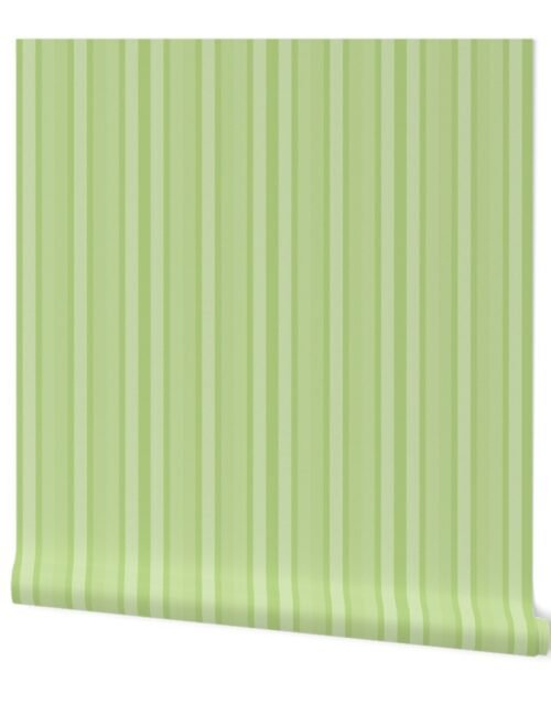 Small Honeydew Shades Modern Interior Design Stripe Wallpaper