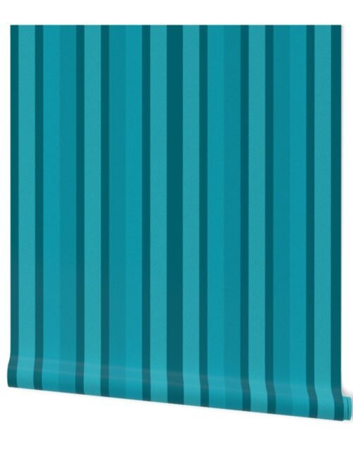 Large Caribbean Shades Modern Interior Design Stripe Wallpaper