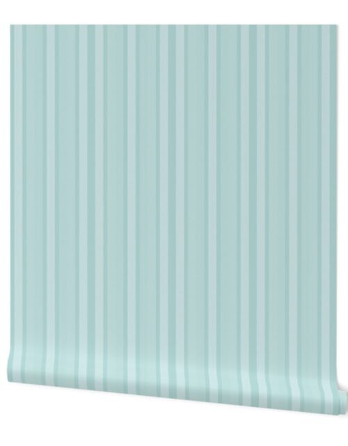 Small Sea Glass Shades Modern Interior Design Stripe Wallpaper