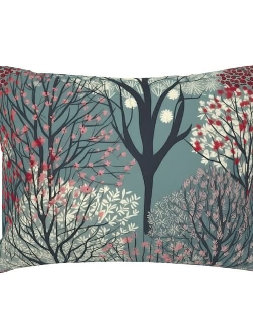 New England Endless Forest Trees Winter Standard Pillow Sham