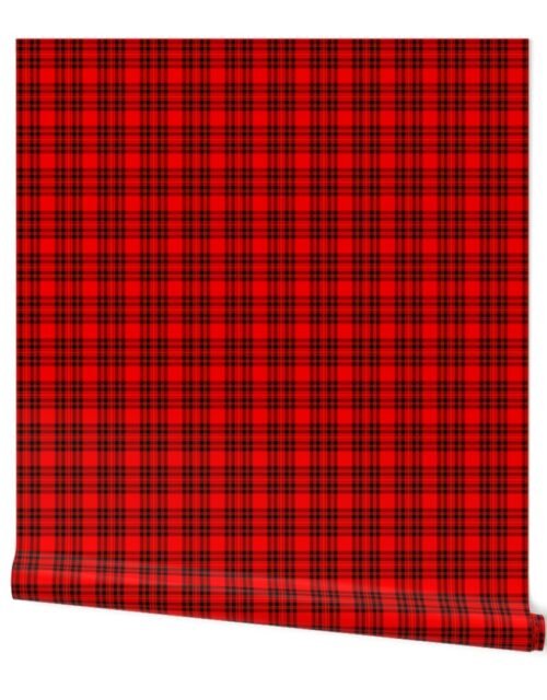 Mini Red Stewart Christmas Tartan Wallpaper