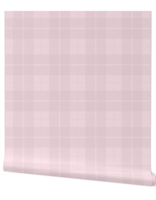 Pale Pink Tartan Wallpaper