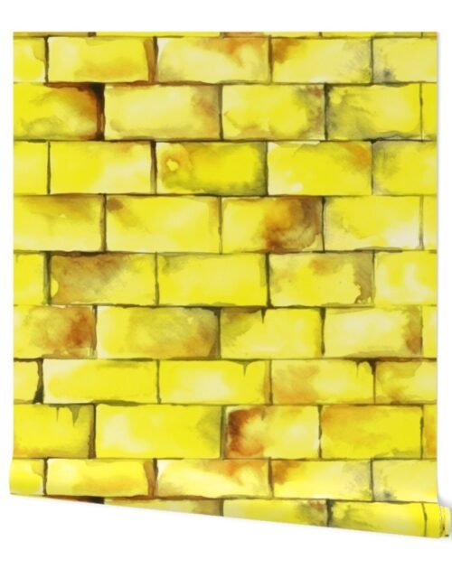 Yellow Brick Road Seamless Repeating Pattern Wallpaper