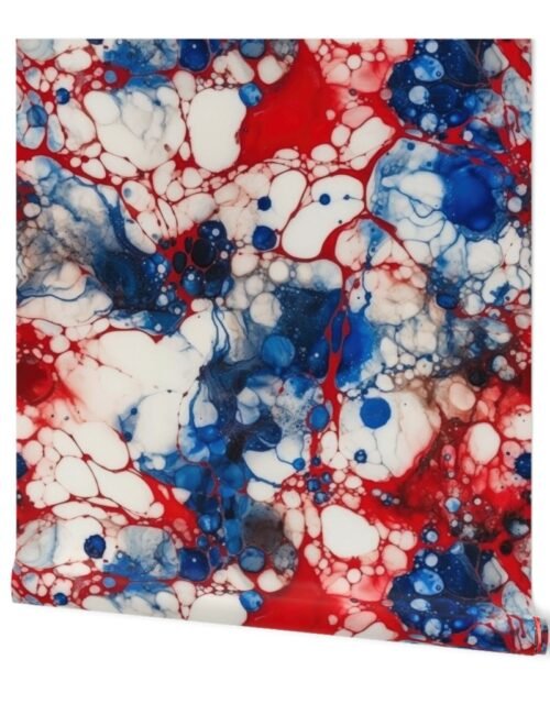 Red White and Blue Alcohol Ink  USA Patriotic  Flag Colors Alcohol Ink Wallpaper