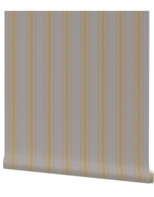 Tan on Fawn French Provincial Mattress Ticking Wallpaper