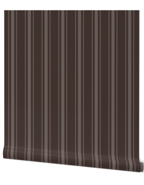 Chocolate French Provincial Mattress Ticking Wallpaper