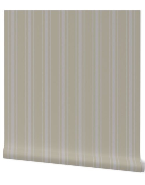 Fawn on Beige French Provincial Mattress Ticking Wallpaper