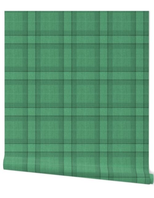 Green Vintage Christmas Tartan Plaid Wallpaper