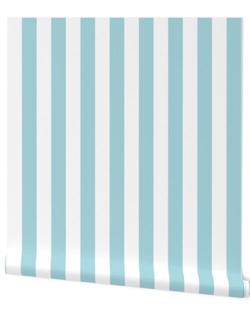 Garter Blue 2″ Wide Cabana Stripes Wallpaper