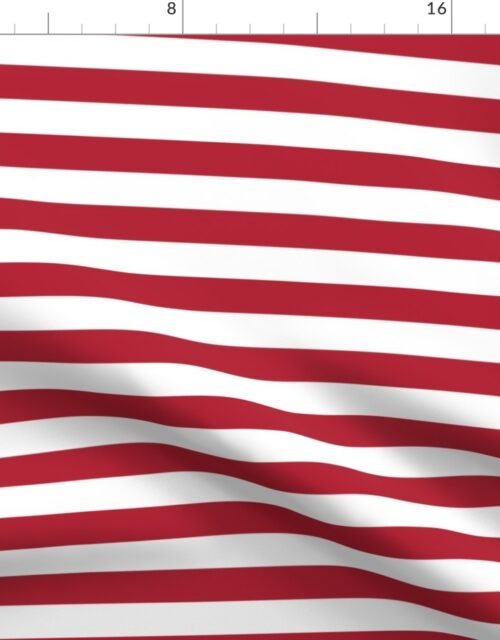 USA Flag Red and White Stripes Fabric