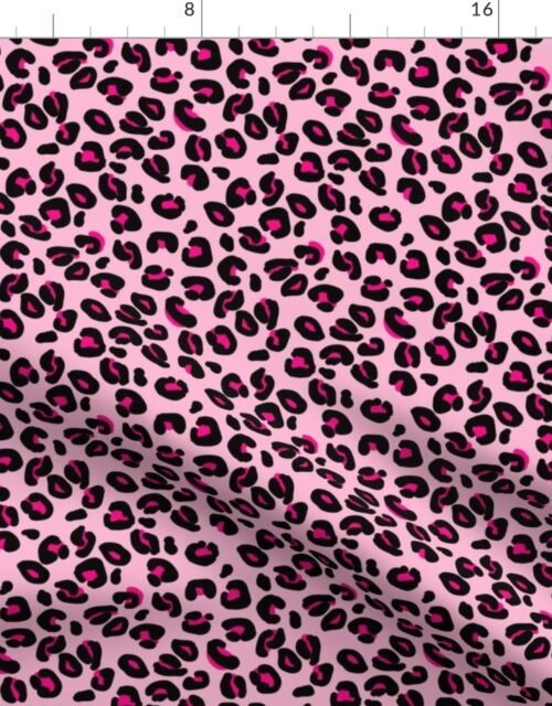 Leopard Spots Pink Fabric