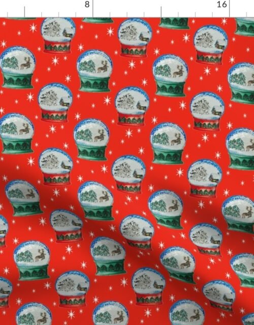 Snowy Day Snow Globes Fabric