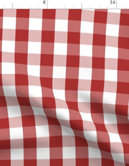 Aurora Red Gingham Check Fabric