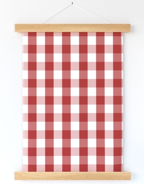 Aurora Red Gingham Check Wall Hanging