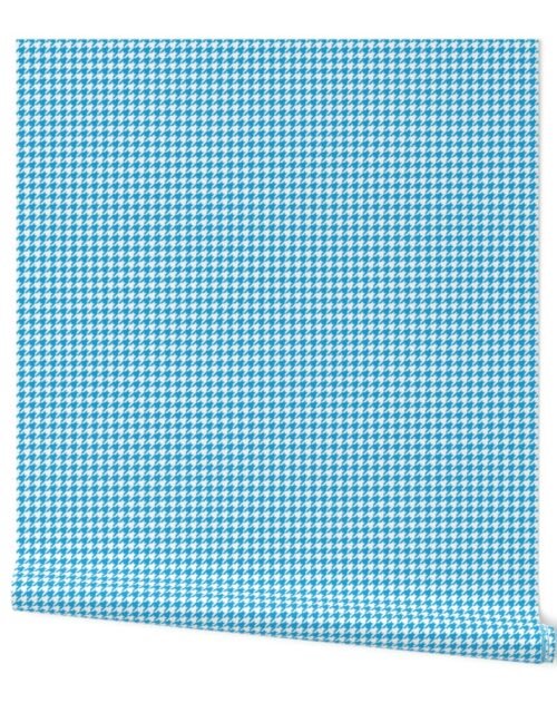 Oktoberfest Bavarian Blue Houndstooth Check Wallpaper