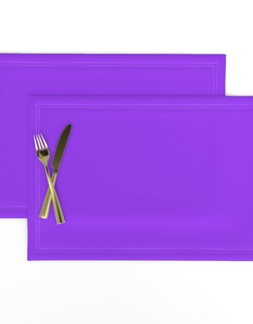 Bright Fluorescent Day glo Purple Neon Placemats