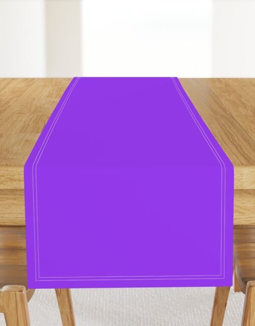 Bright Fluorescent Day glo Purple Neon Table Runner