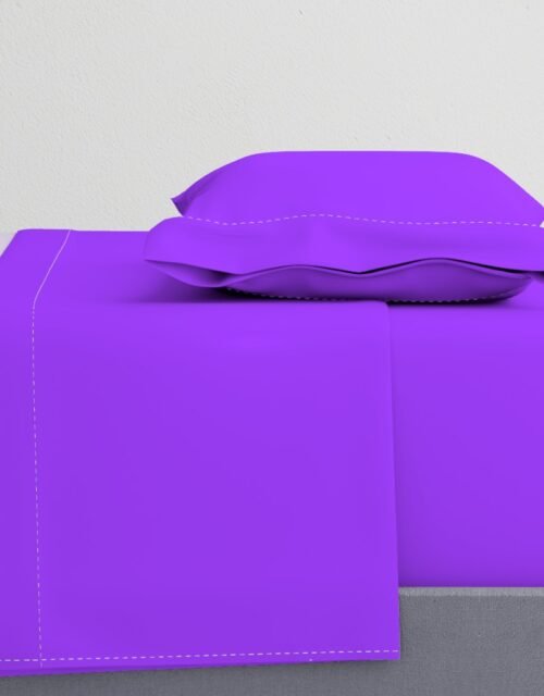 Bright Fluorescent Day glo Purple Neon Sheet Set