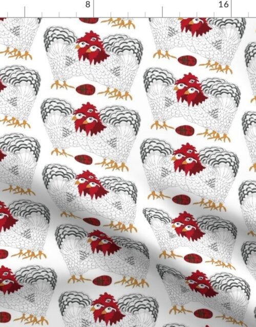 12 Days of Christmas 3 French Hens Fabric