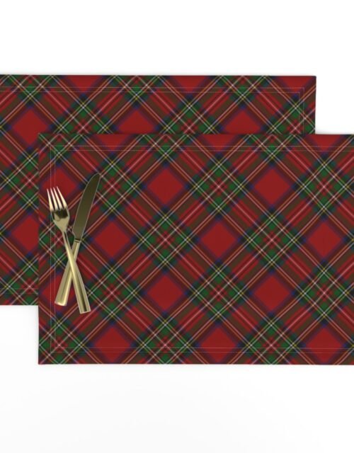 Royal Stewart Tartan Stuart Clan Plaid Tartan Placemats