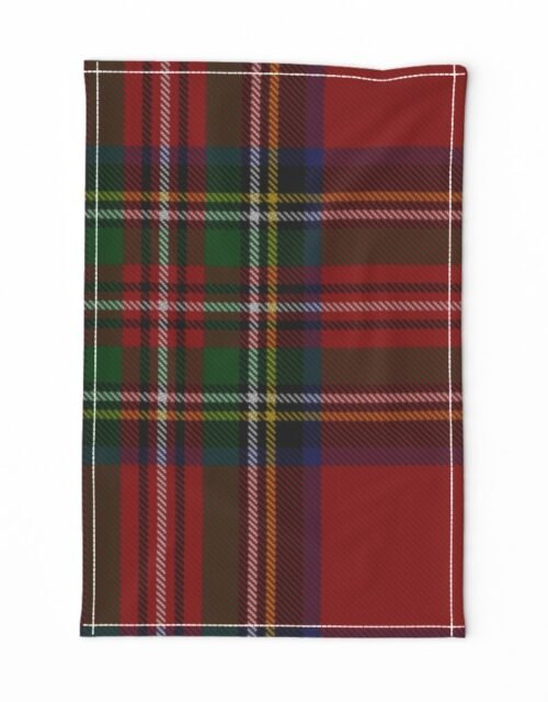 Royal Stewart Tartan Clan Plaid Tea Towel