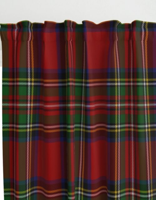 Royal Stewart Tartan Clan Plaid Curtains