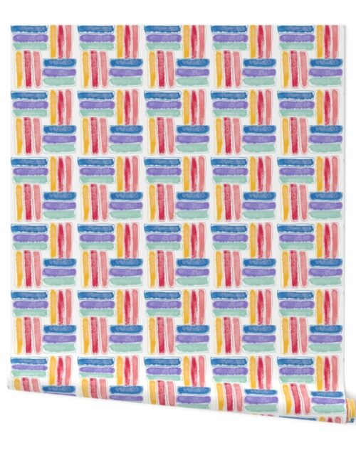 Kapa Crayon Sticks Multi Rainbow Shades Wallpaper