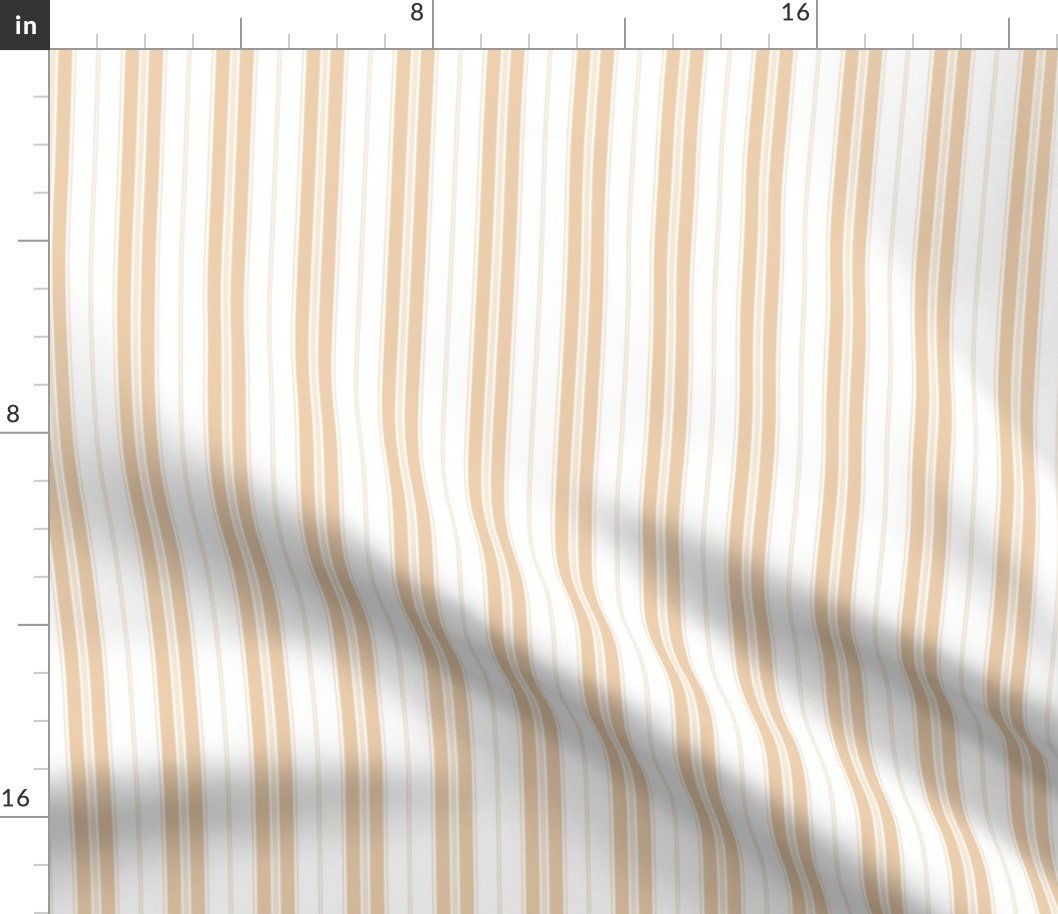 Autumn Blonde and White Autumn Winter 2022 2023 Color Trend Mattress Ticking Fabric