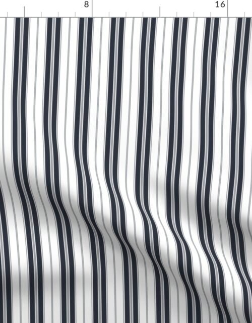 Blueberry Blue and White Autumn Winter 2022 2023 Color Trend Mattress Ticking Fabric