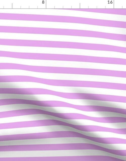 Blush Pink and White ¾ inch Deck Chair Horizontal Stripes Fabric