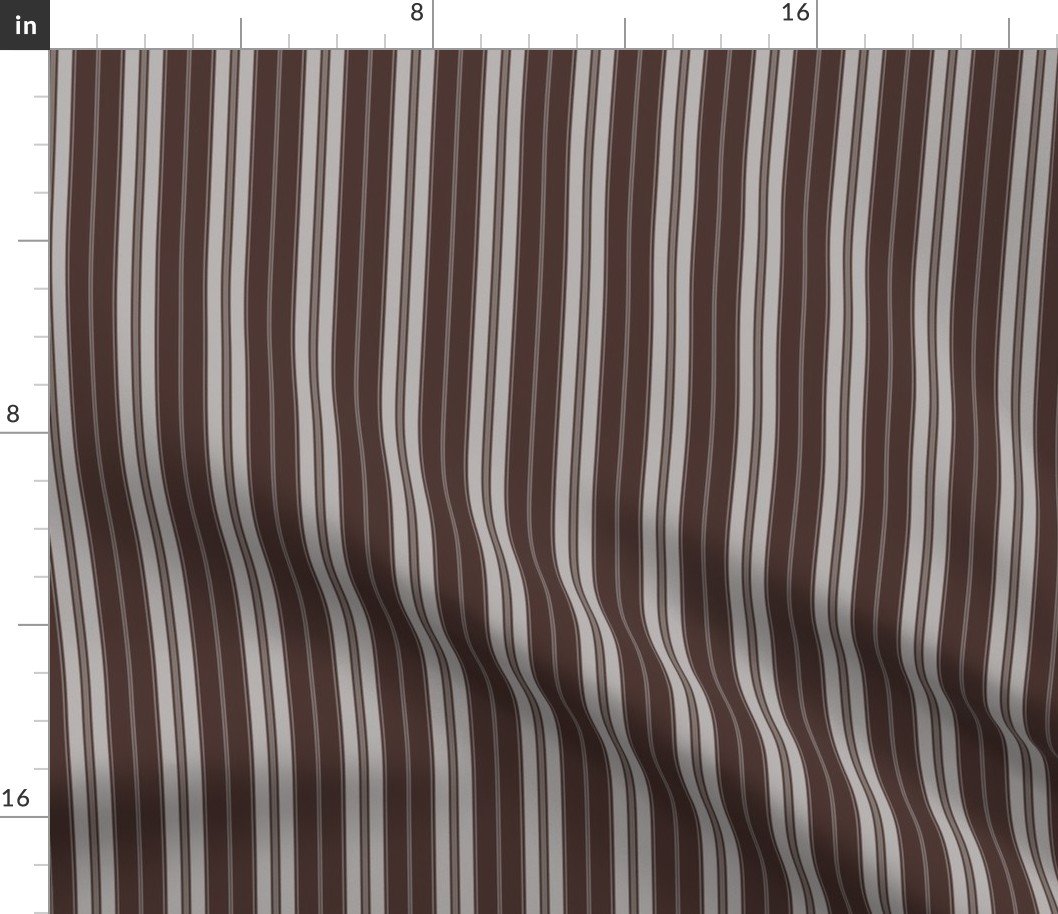 Chicory Coffee Brown on Brown Autumn Winter 2022 2023 Color Trend Mattress Ticking Fabric