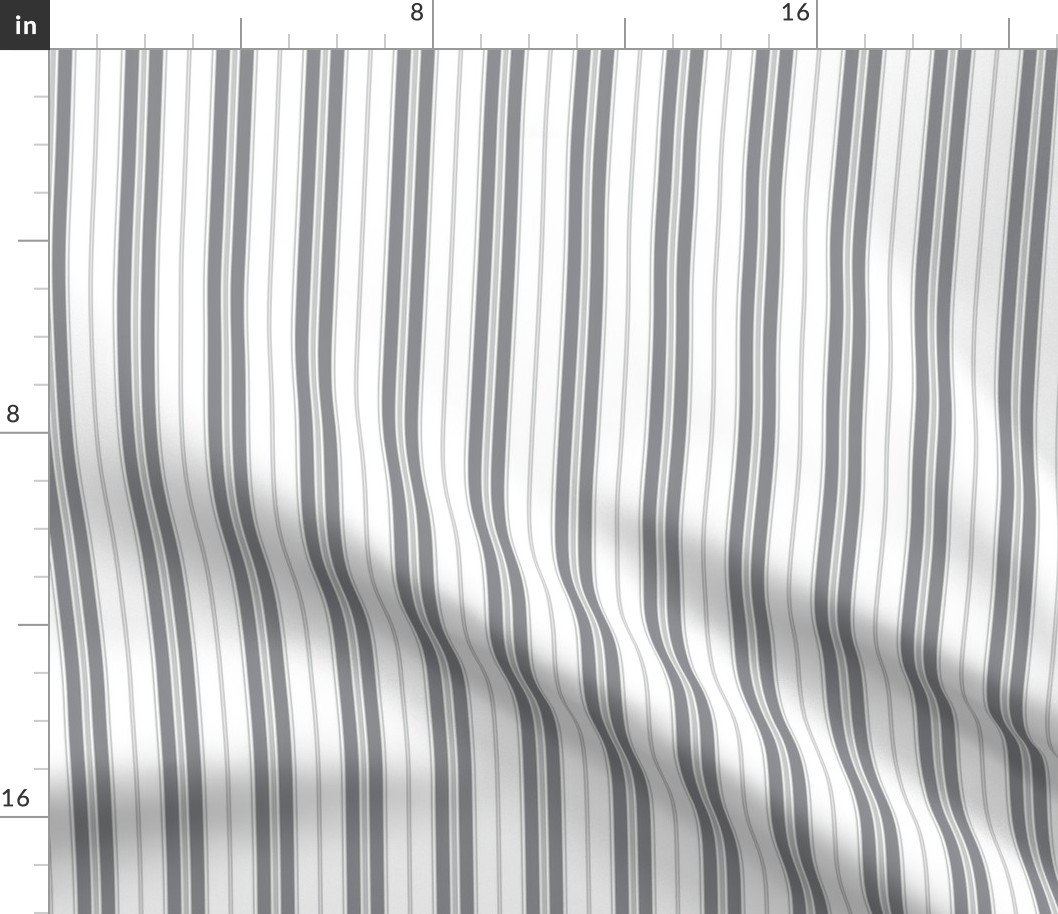 Chiseled Stone  and White Autumn Winter 2022 2023 Color Trend Mattress Ticking Fabric