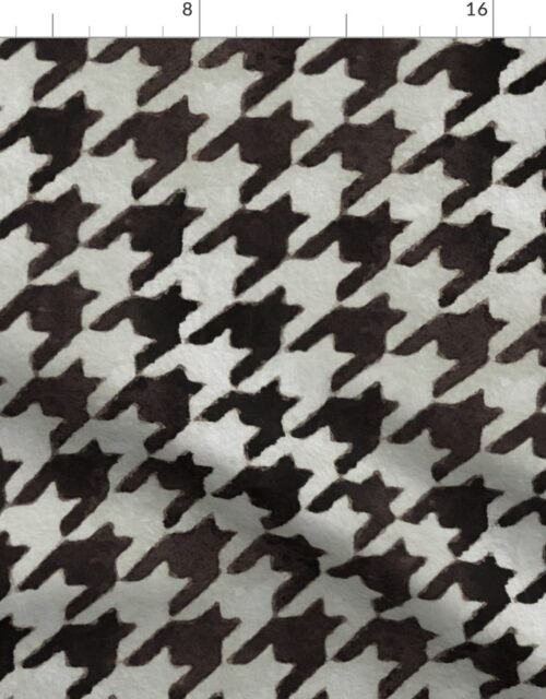 Classic Black and Gray Houndstooth Approx. 2.5  inch Fabric