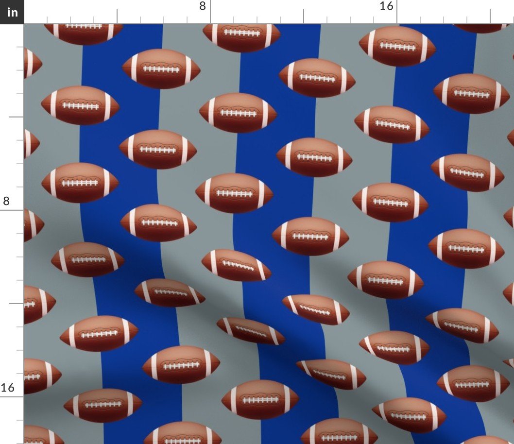 Dallas’s Famed Football Team Colors of Blue and Silver Fabric