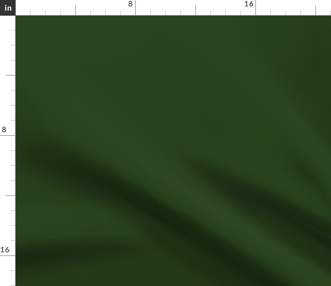 Dark Forest Green Solid Christmas Color Fabric
