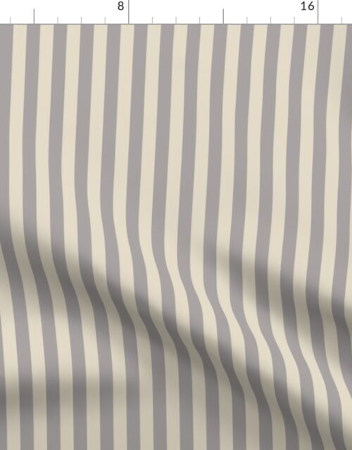 Half Inch Pencil Stripes in Good Boie Cream  and Fawn Fabric