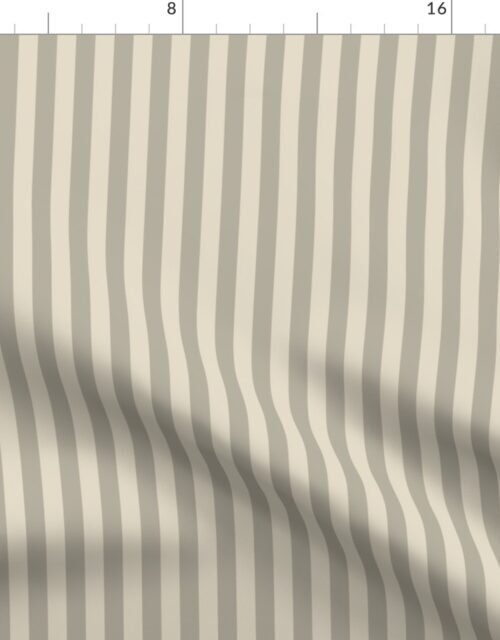 Half Inch Pencil Stripes in Good Boie Cream and Beige Fabric