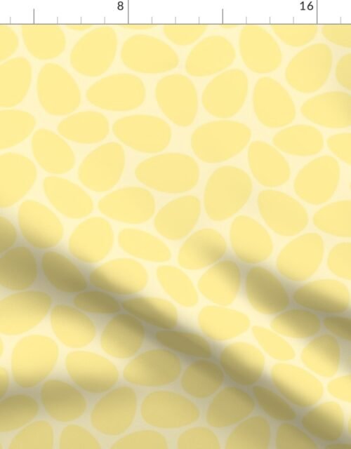 Large Yellow Pastel Easter Eggs Fabric